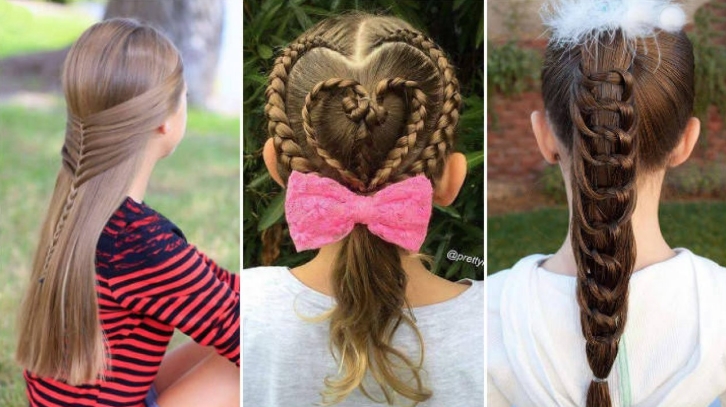 Kız çocukları için örgü saç modelleri